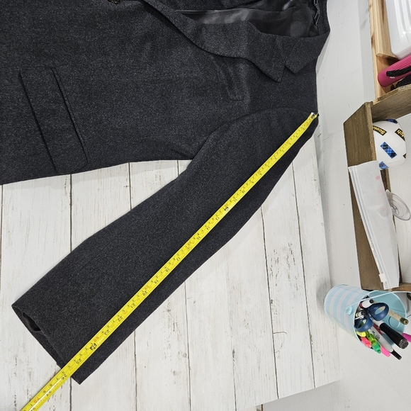 Cardinal of Canada Cashmere Blazer Sport Coat Mens 46L Charcoal Gray Luxury Work - Picture 6 of 14